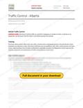 Traffic Control - Alberta, page 1 of 3