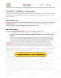 Traffic Control - Manitoba RAVS, page 1 of 3