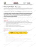 Transportation - Manitoba RAVS, page 1 of 4