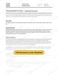 Transportation - Saskatchewan RAVS, page 1 of 2