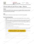 Vehicle Safety - Alberta RAVS, page 1 of 2