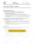Working at Heights - Alberta, page 1 of 3