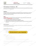 Workplace Violence - BC RAVS, page 1 of 2