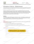 Workplace Violence - Saskatchewan RAVS, page 1 of 5